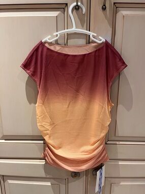 Cider Women's Ombre Tank Top in Berry to Peach
